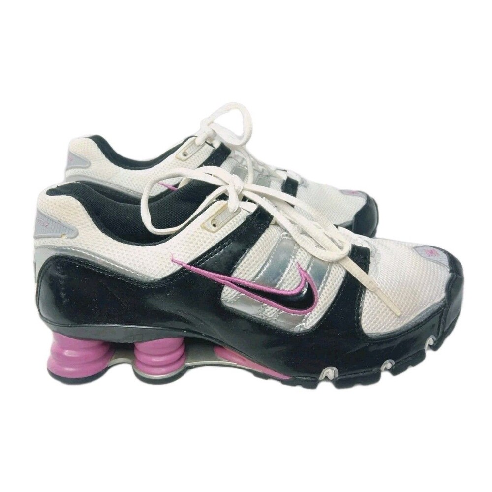 Nike Shox Shoes Women's Size 9.5 Sneakers White Purple